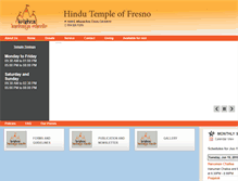 Tablet Screenshot of hindutemplefresno.org